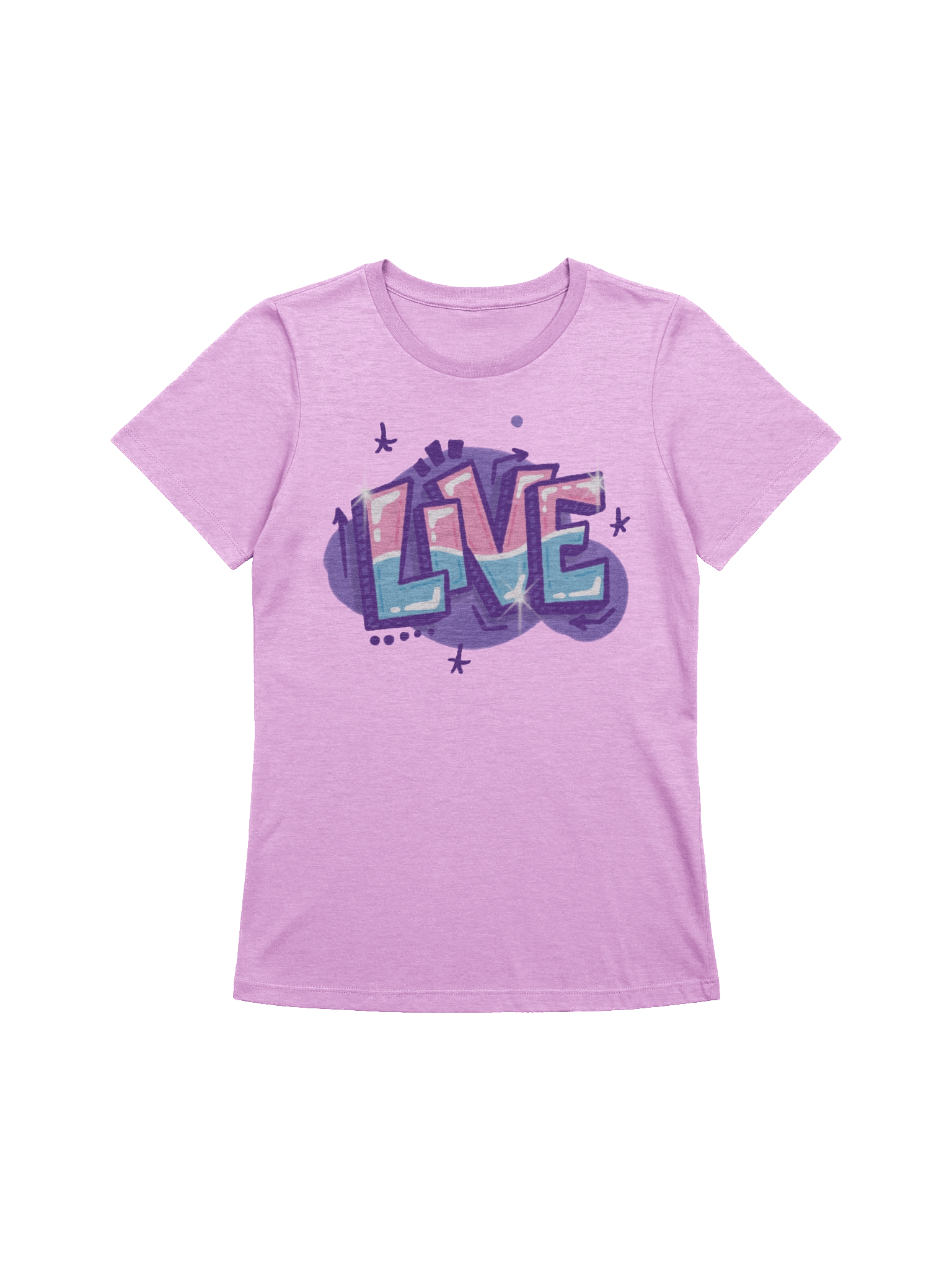 "LIVE" - Kawaiifiti Style - Women's Relaxed-fit T-Shirt (Light) product image (4)
