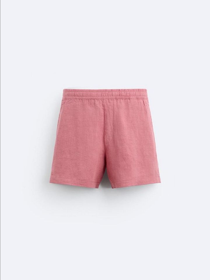 100% LINEN BERMUDA SHORTS product image (1)