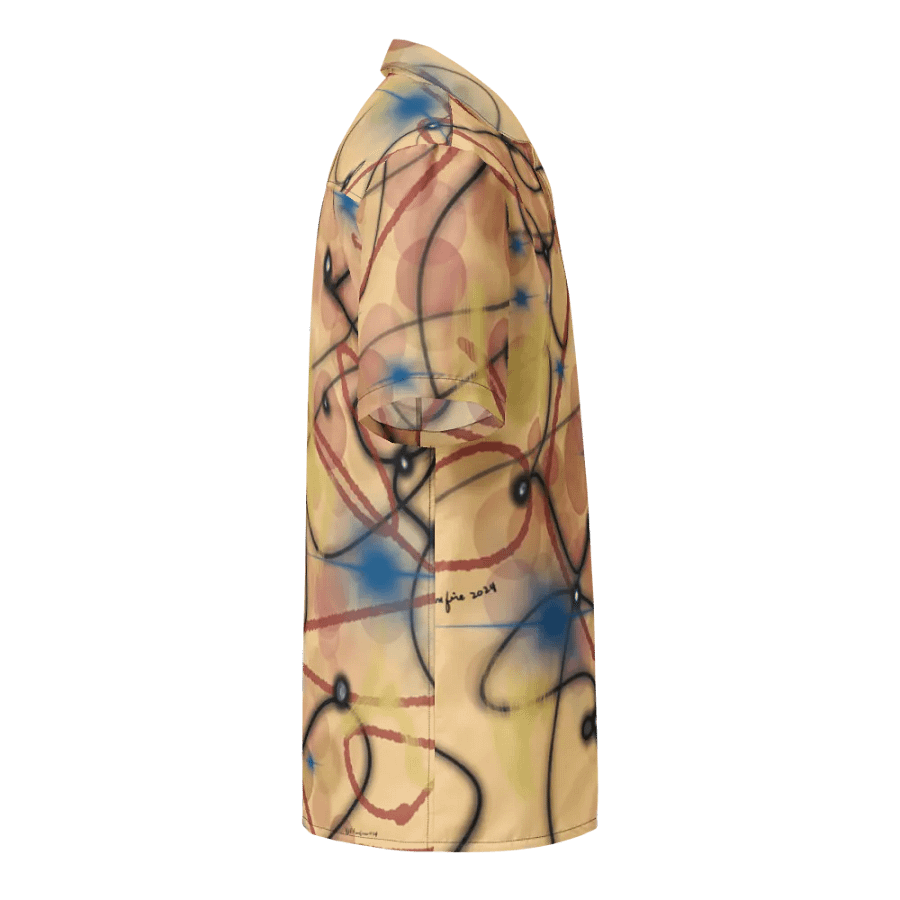 ScribbleWear #3 Unisex Hawaiian Style Shirt /Gold product image (5)