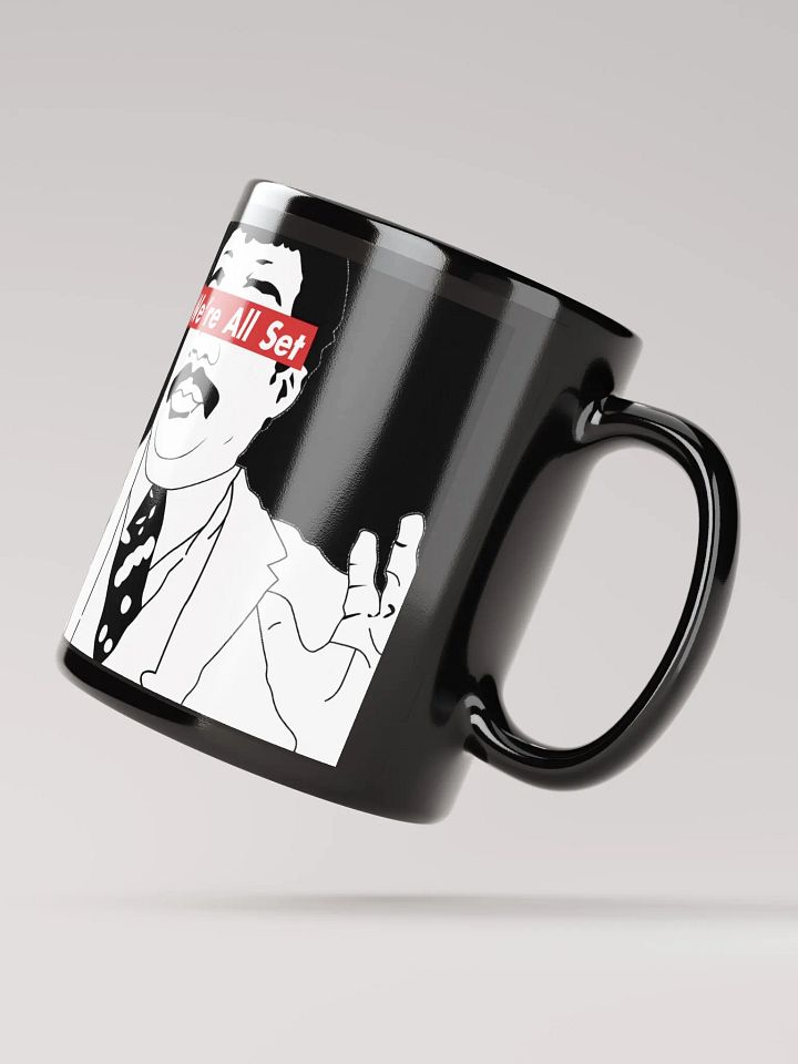 We're All Set Logo Coffee Mug Black product image (4)