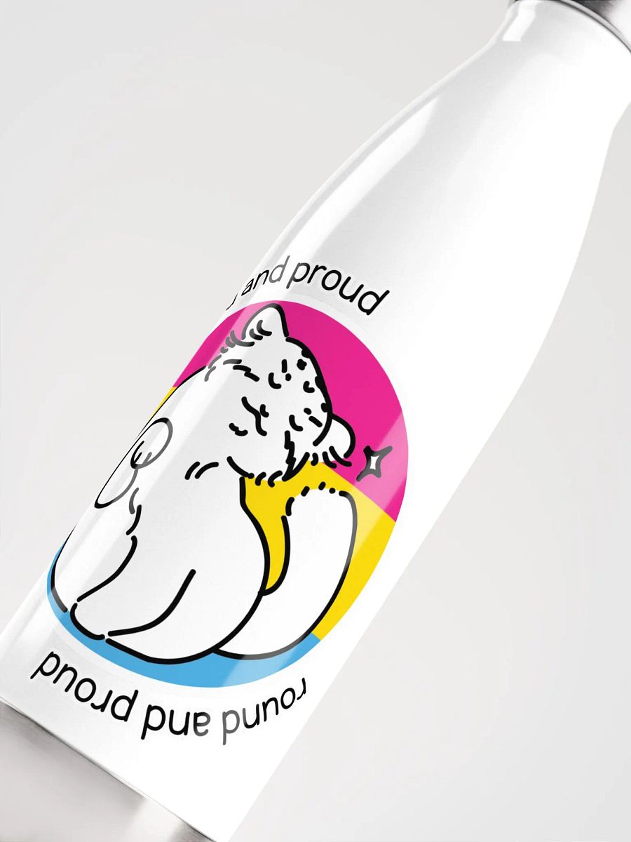 Round and Proud Manul Pride Pansexual Version - Bottle product image (5)