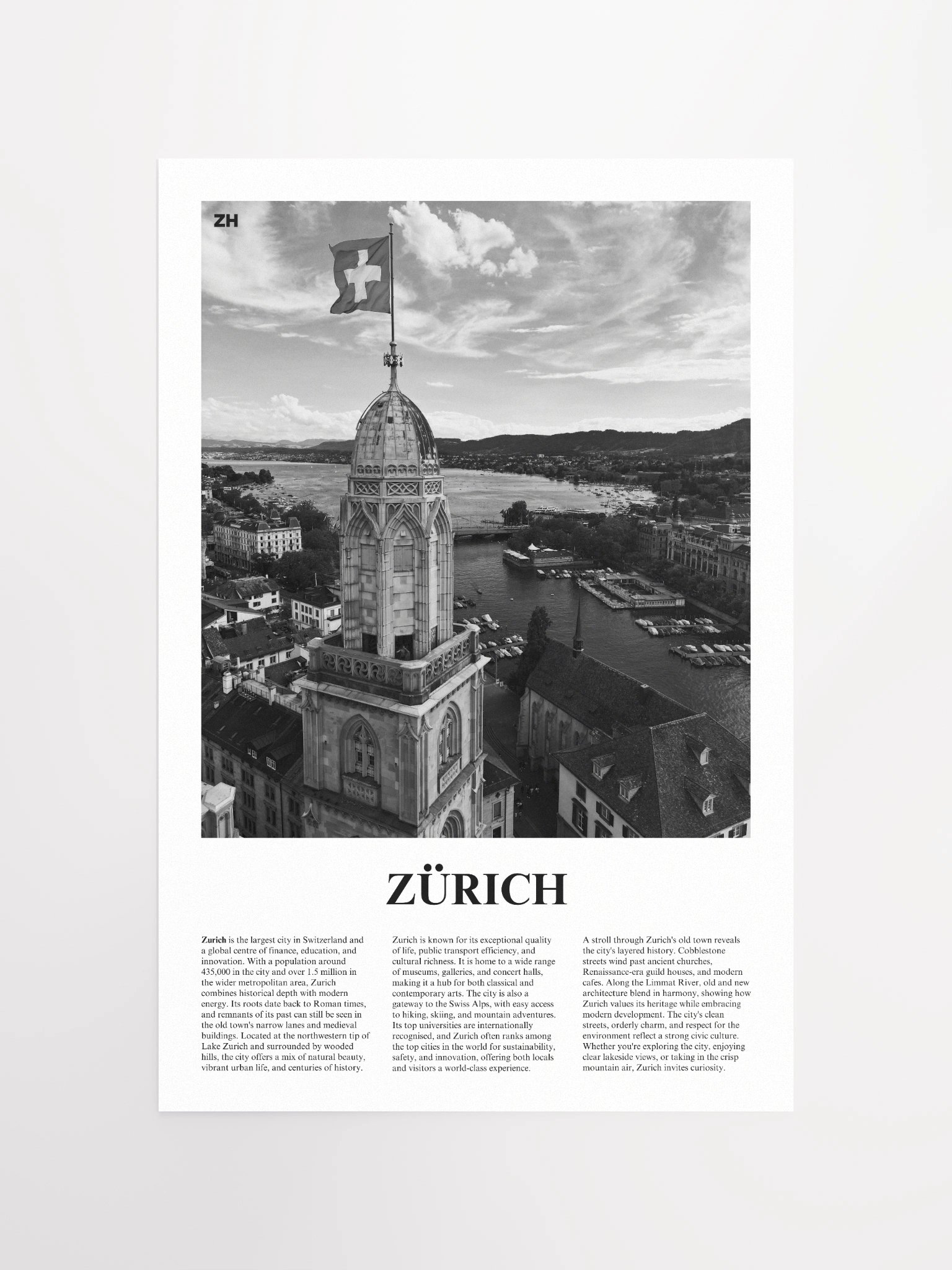 Zurich 01 Newspaper Poster product image (5)