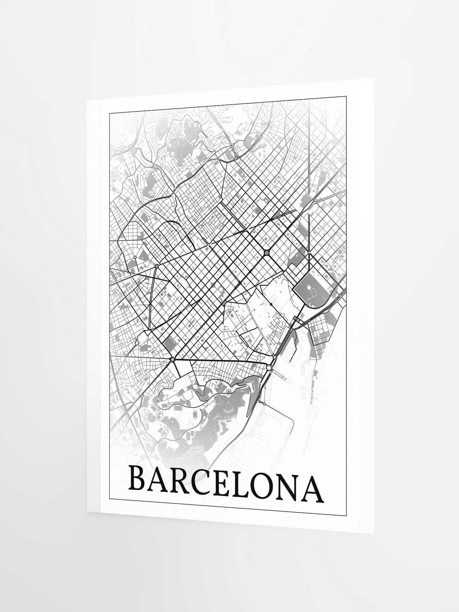 Barcelona, Spain, city map print product image (6)
