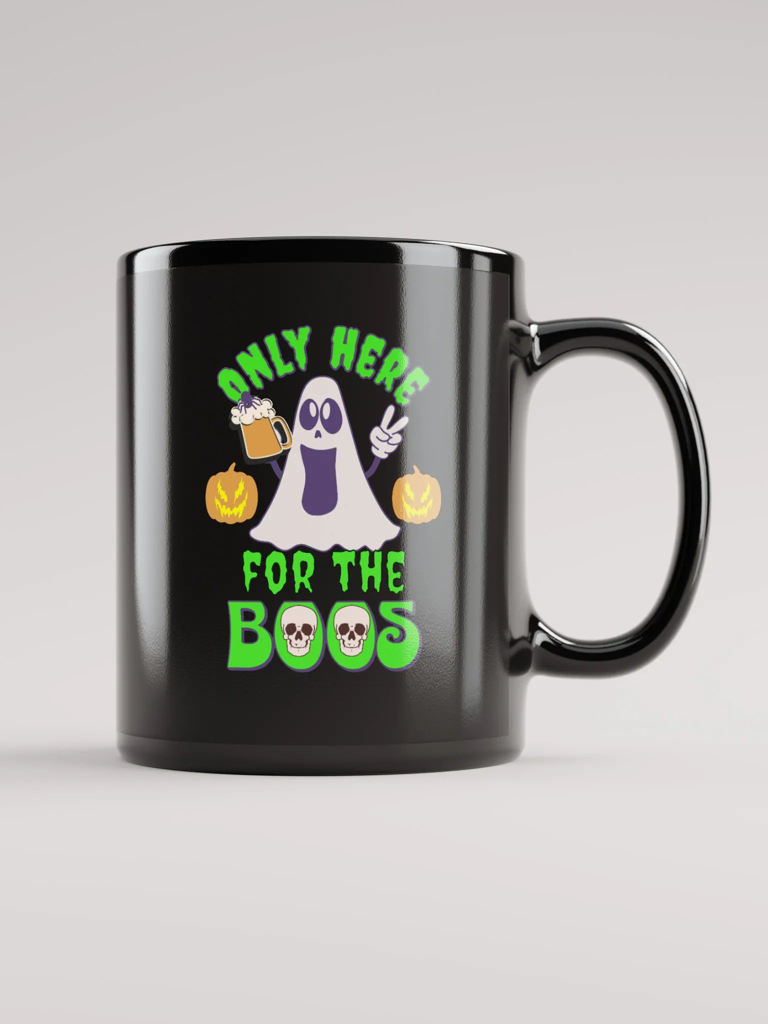 Only Here For The Boos Black Mug product image (1)