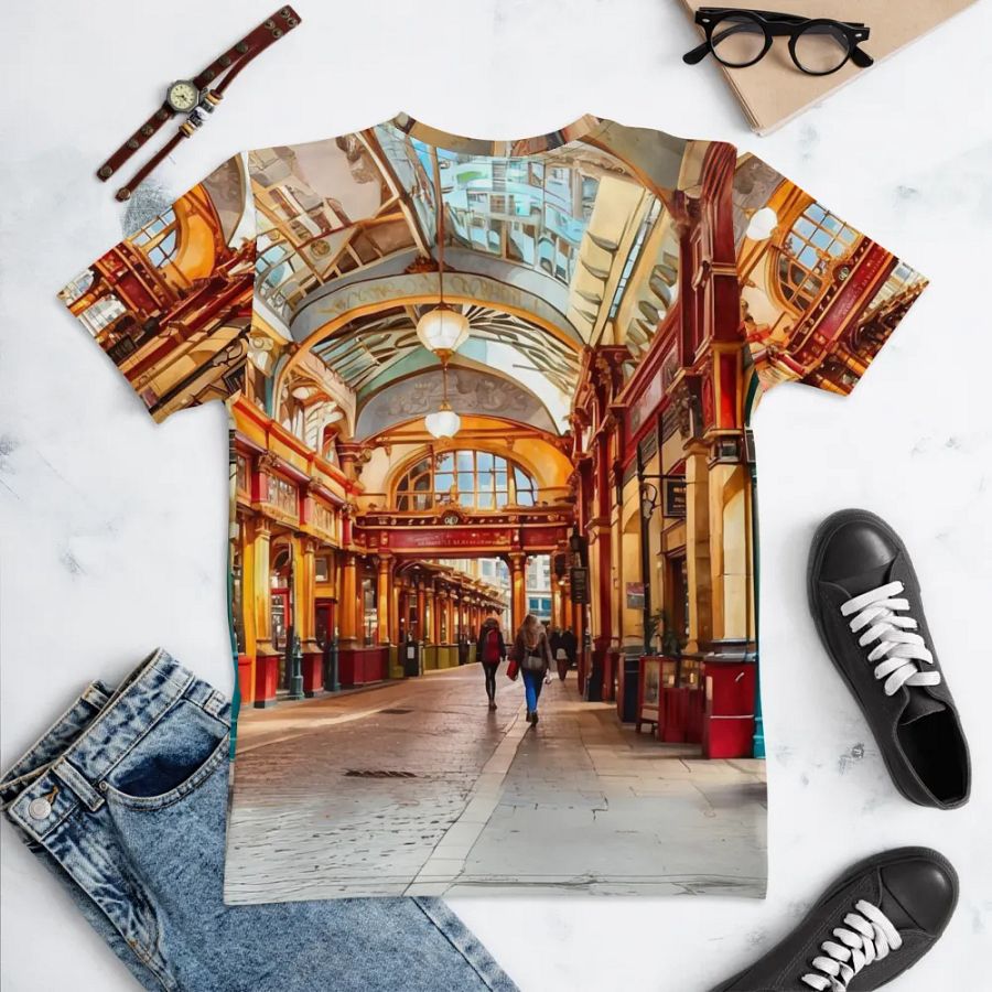 Leadenhall Market London All Over Print T-shirt product image (7)