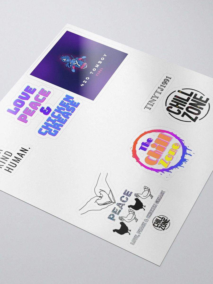 Love Peace Chicken Grease Stickers product image (3)