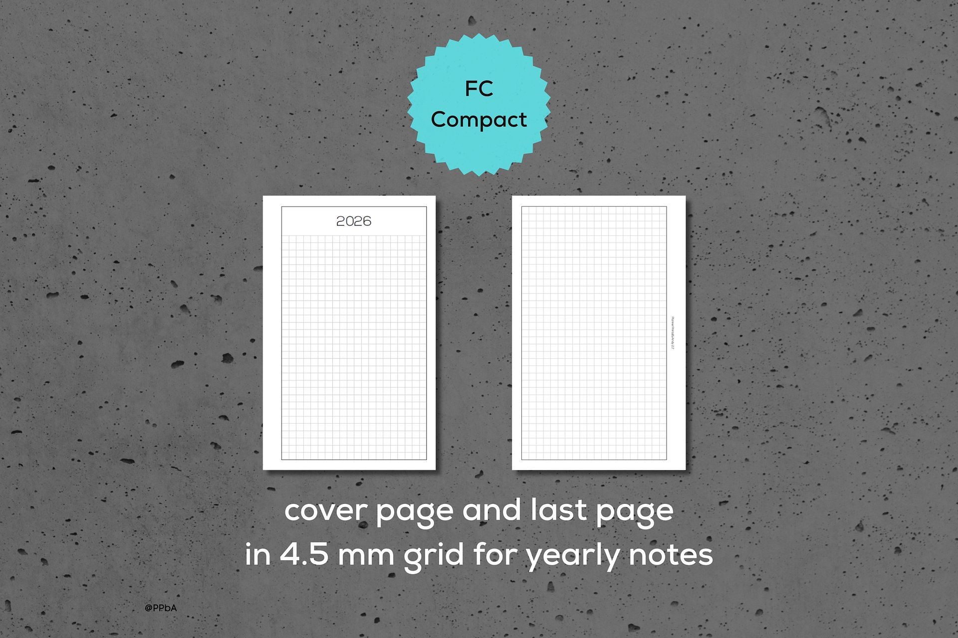 monthly habit tracker - FC Compact - 2026 product image (4)