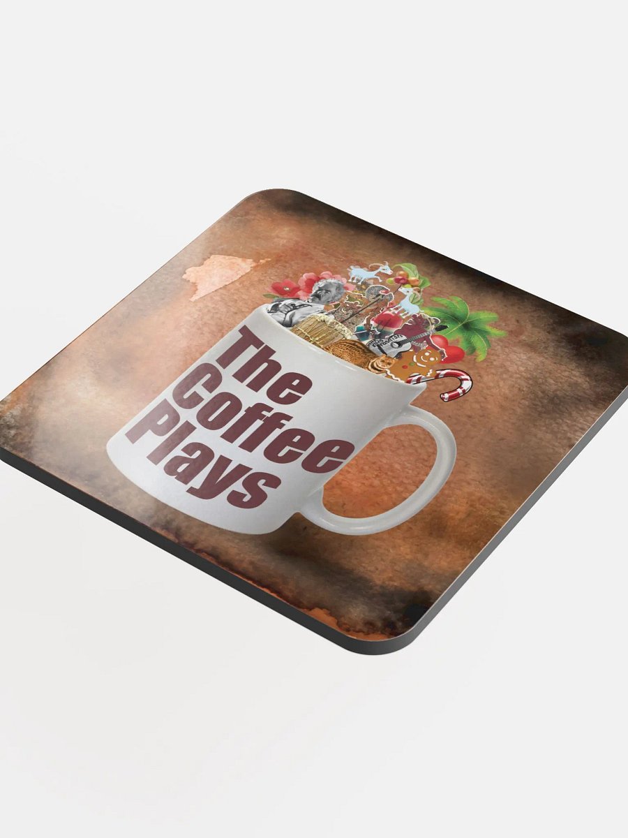 Coffee Plays Cork Coaster product image (4)