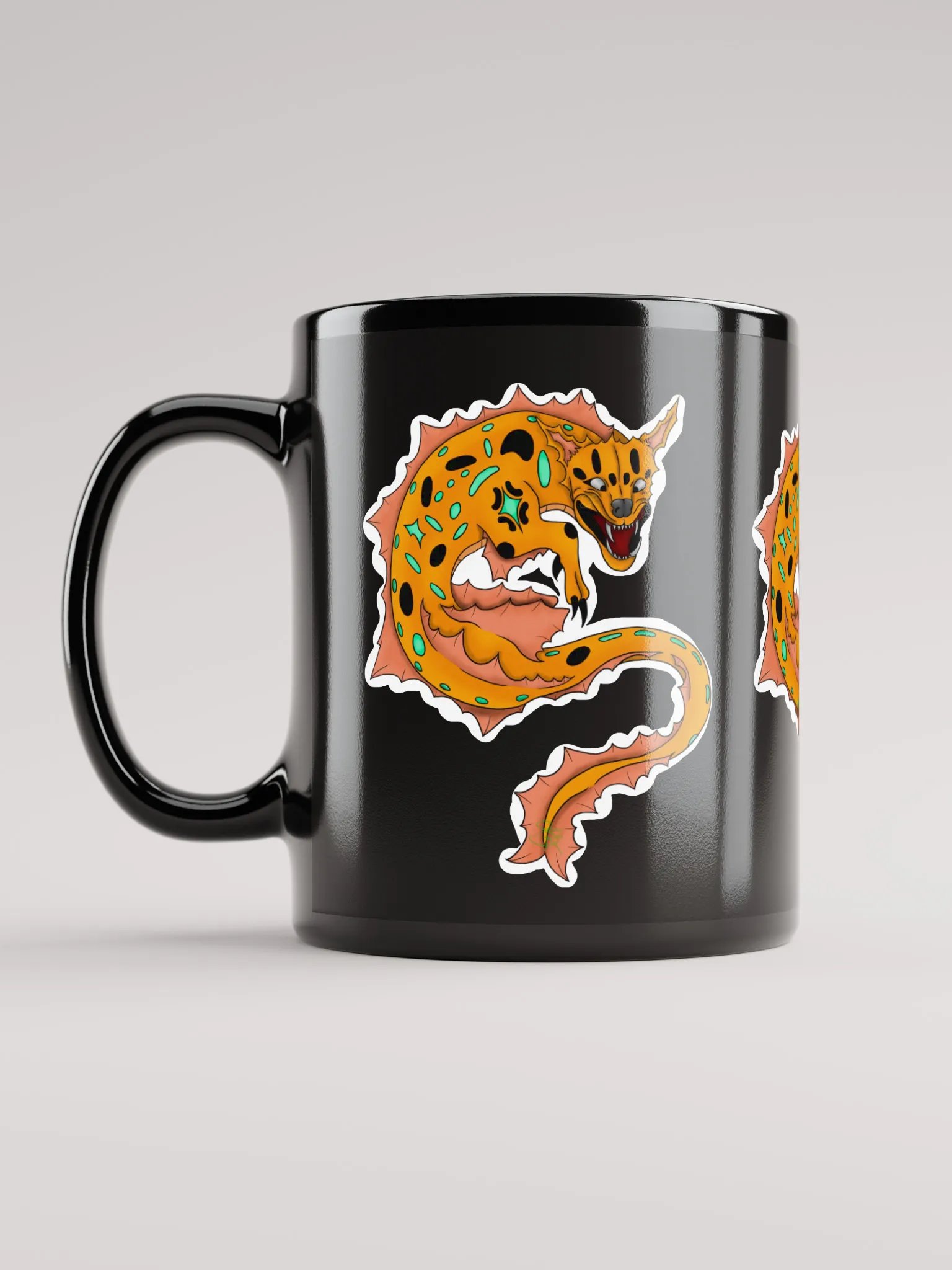 Dog Fish (Glossy Black Mugs) product image (11)