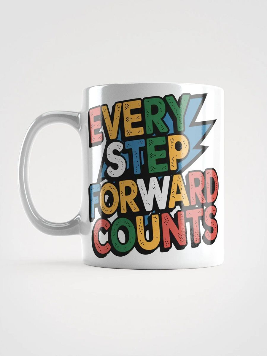 "Every Step Forward Counts" #Motivational Glossy White Mug product image (16)