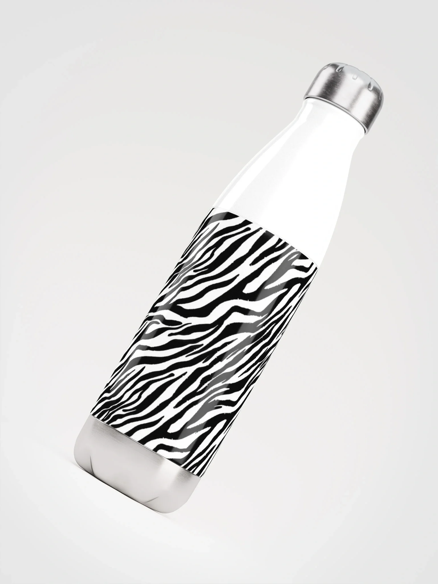 Zebra Stripes Stainless Steel Water Bottle product image (4)