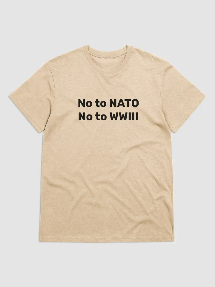 No to NATO - No to WWIII (black text) product image (4)