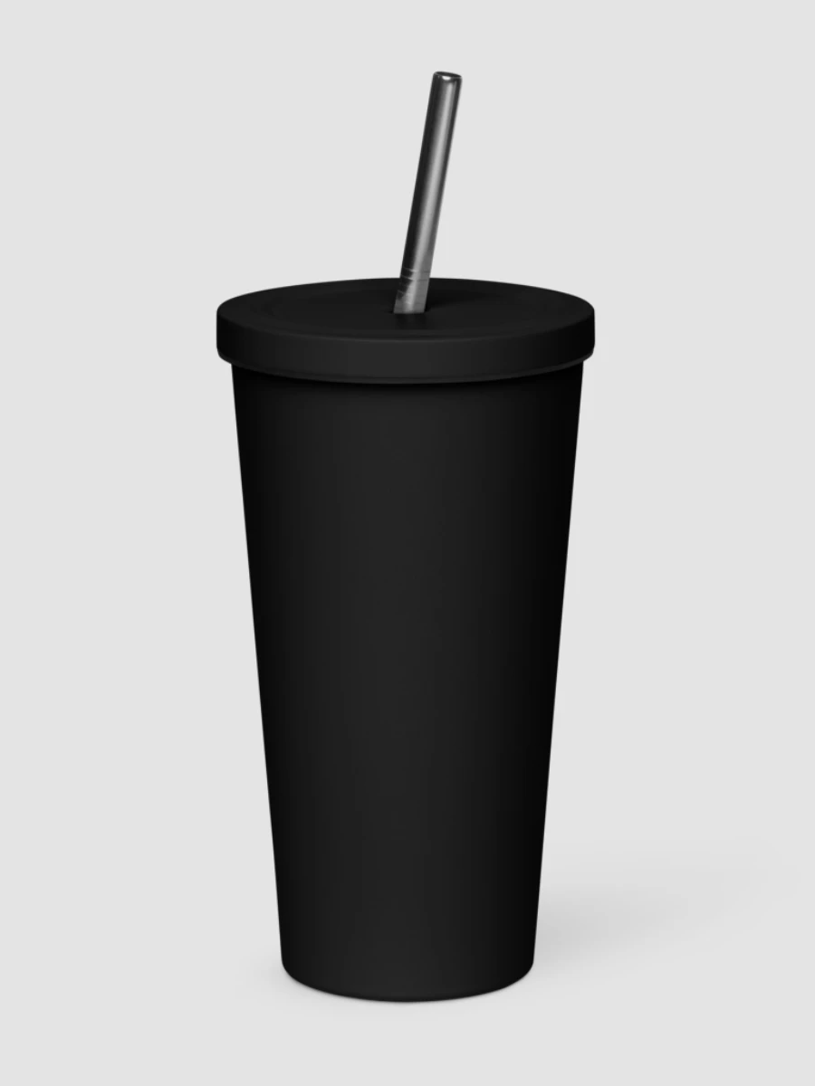 Insulated Tumbler with Straw - Black product image (2)