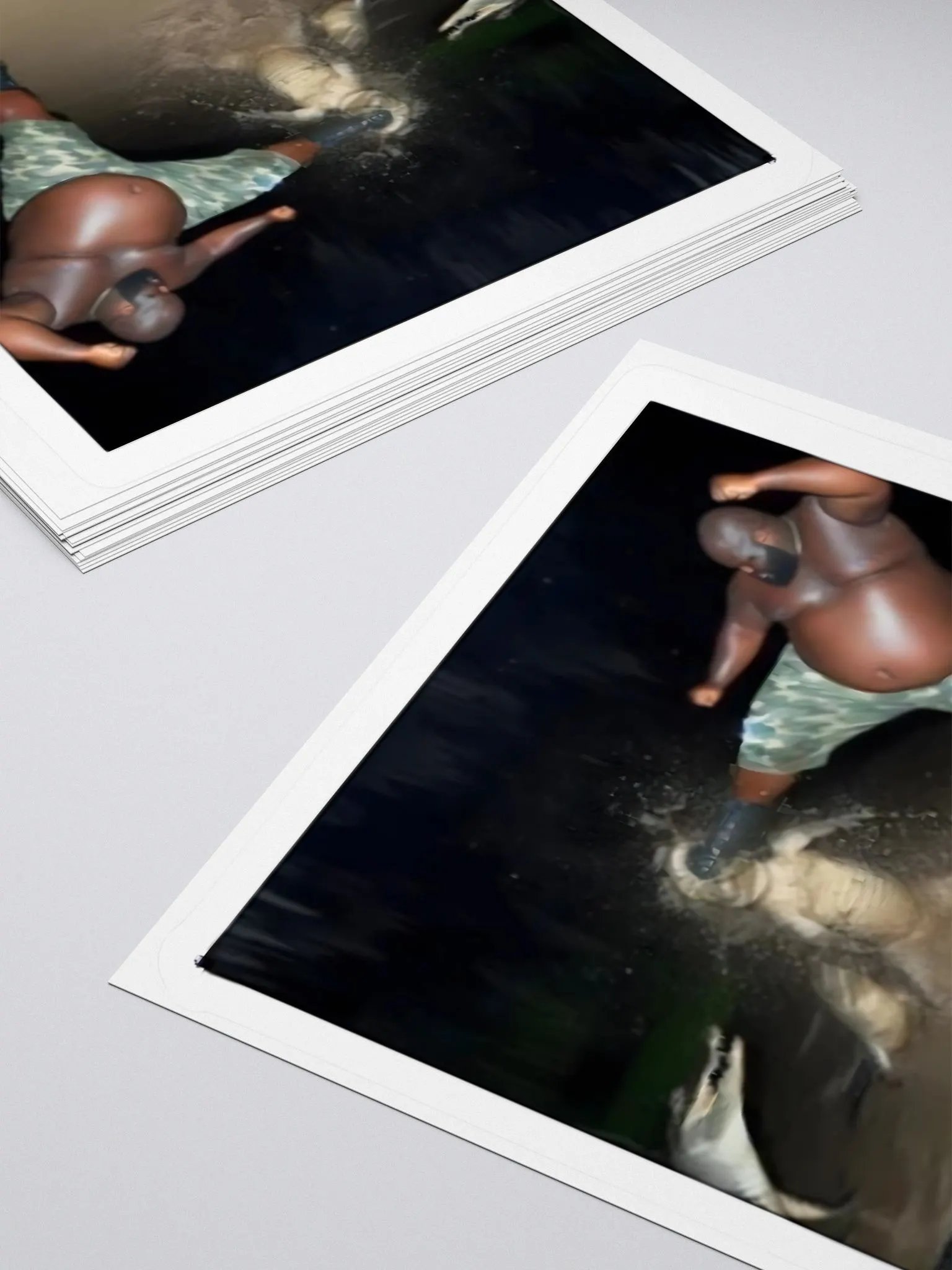 Man Kicking Alligator Sticker product image (4)