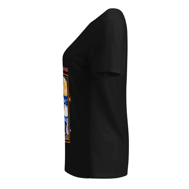 Witch and Cat V-Neck Tee. product image (2)