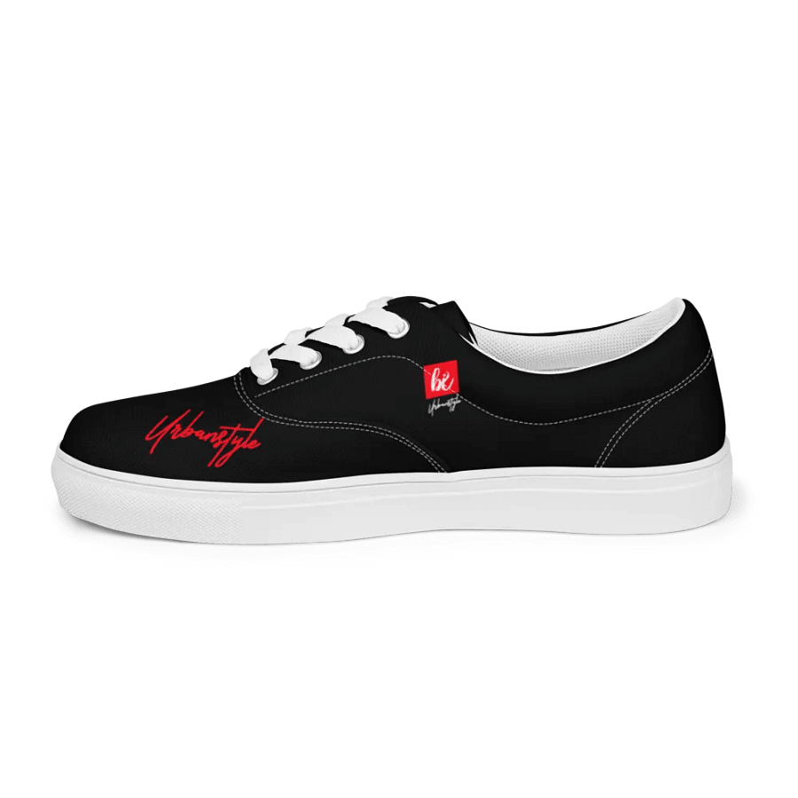Brushstrok5 Black Urbanstyle Canvas Shoes product image (7)
