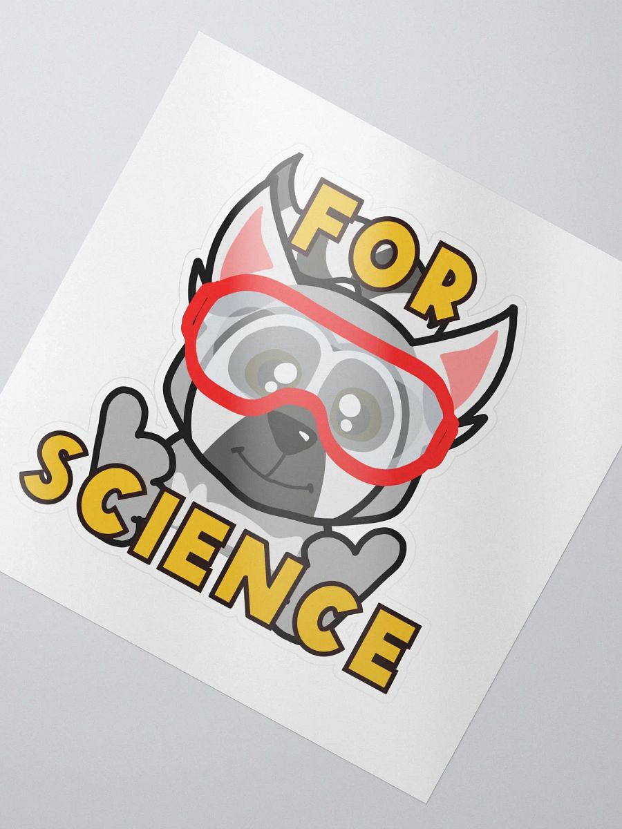 For Science Lemur Kiss-Cut Sticker product image (2)