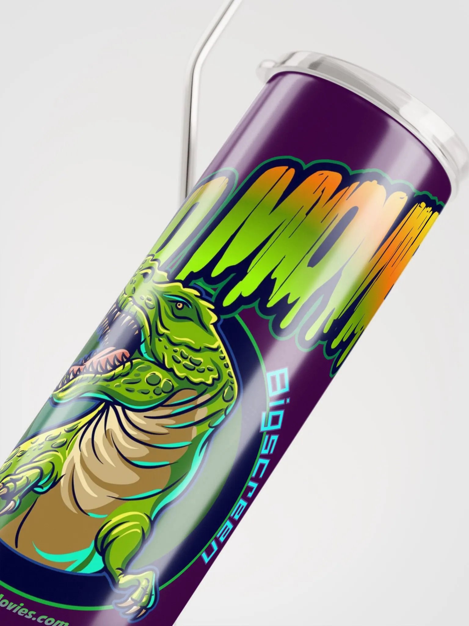 Bad Movies Green-Purple Steel Tumbler product image (4)