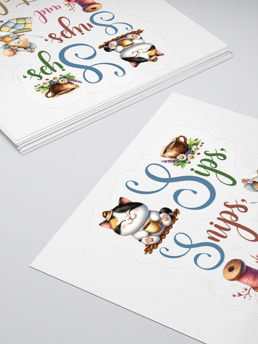 Whimsical Sips, Snips and Stitches Stickers product image (4)
