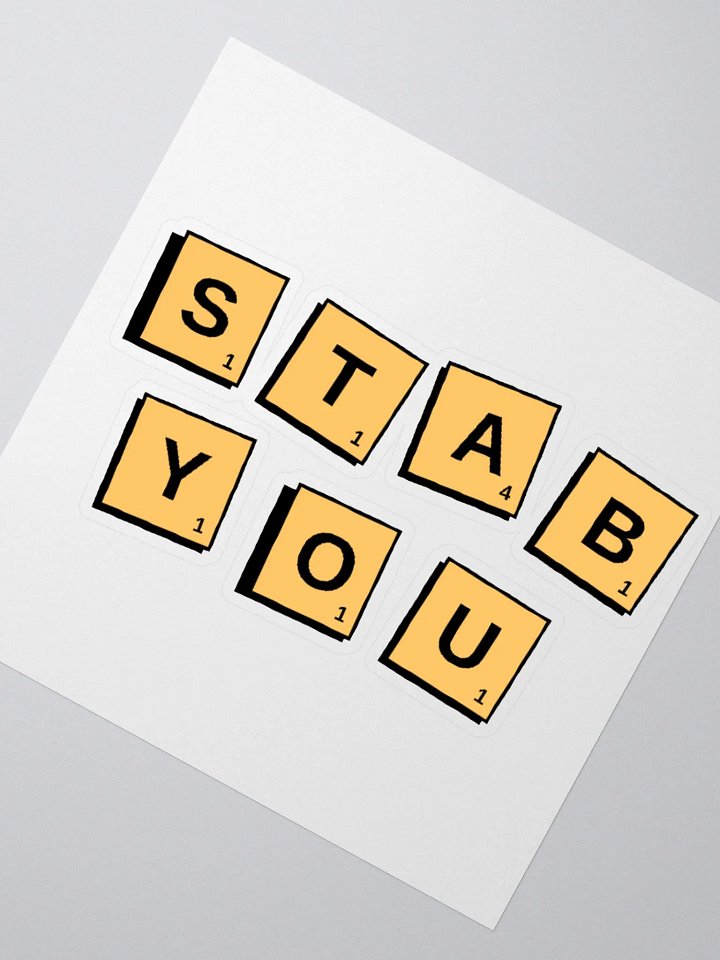 STAB YOU STICKER product image (2)