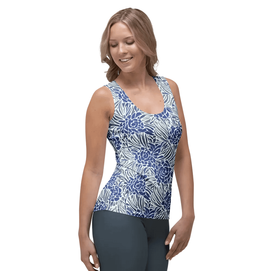 Blue Roses Women Tank Top product image (4)