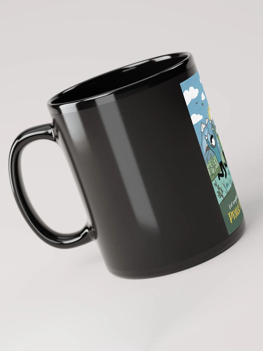 Black Praise the Lord Glossy Mug product image (3)