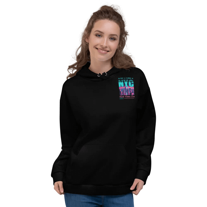 NYC New York City Graphic All Over Print Hoodie product image (2)