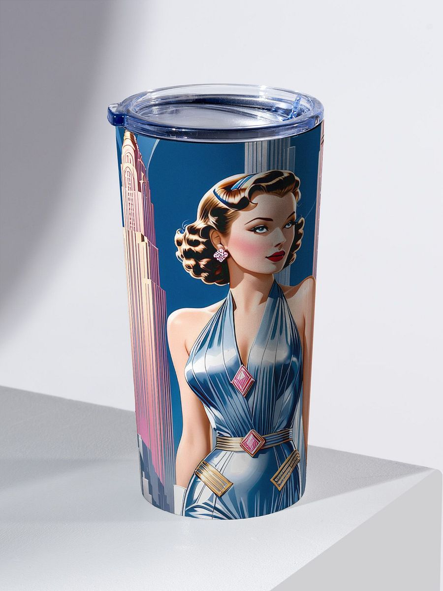 Art Deco Flapper Girl 20 oz Stainless Steel Tumbler - v2 product image (3)