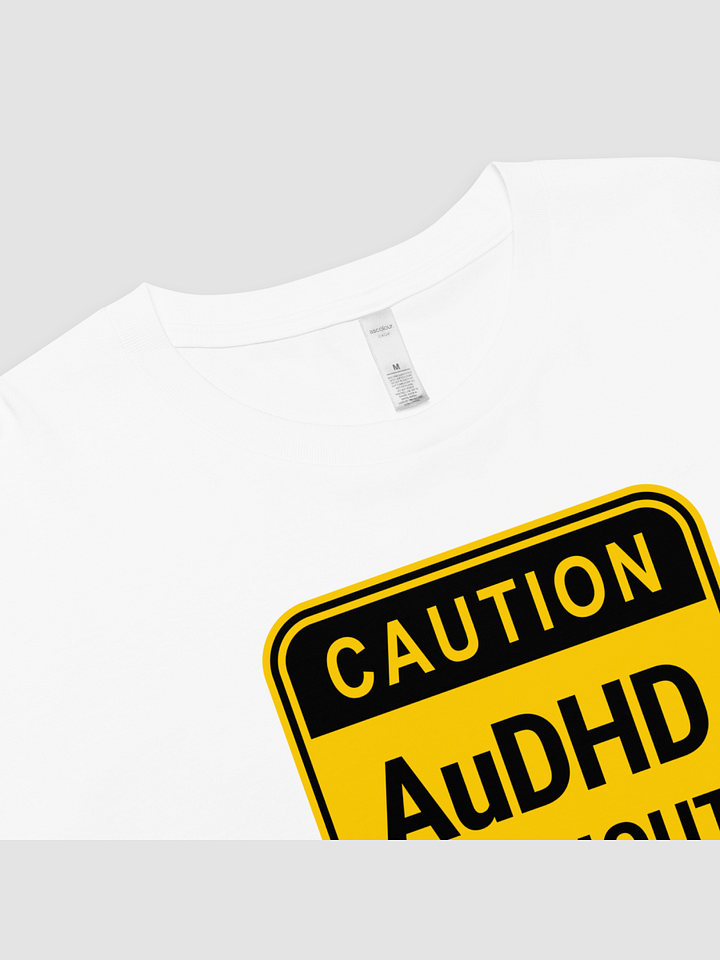 CAUTION: AuDHD BURNOUT Women's Crop Top product image (2)