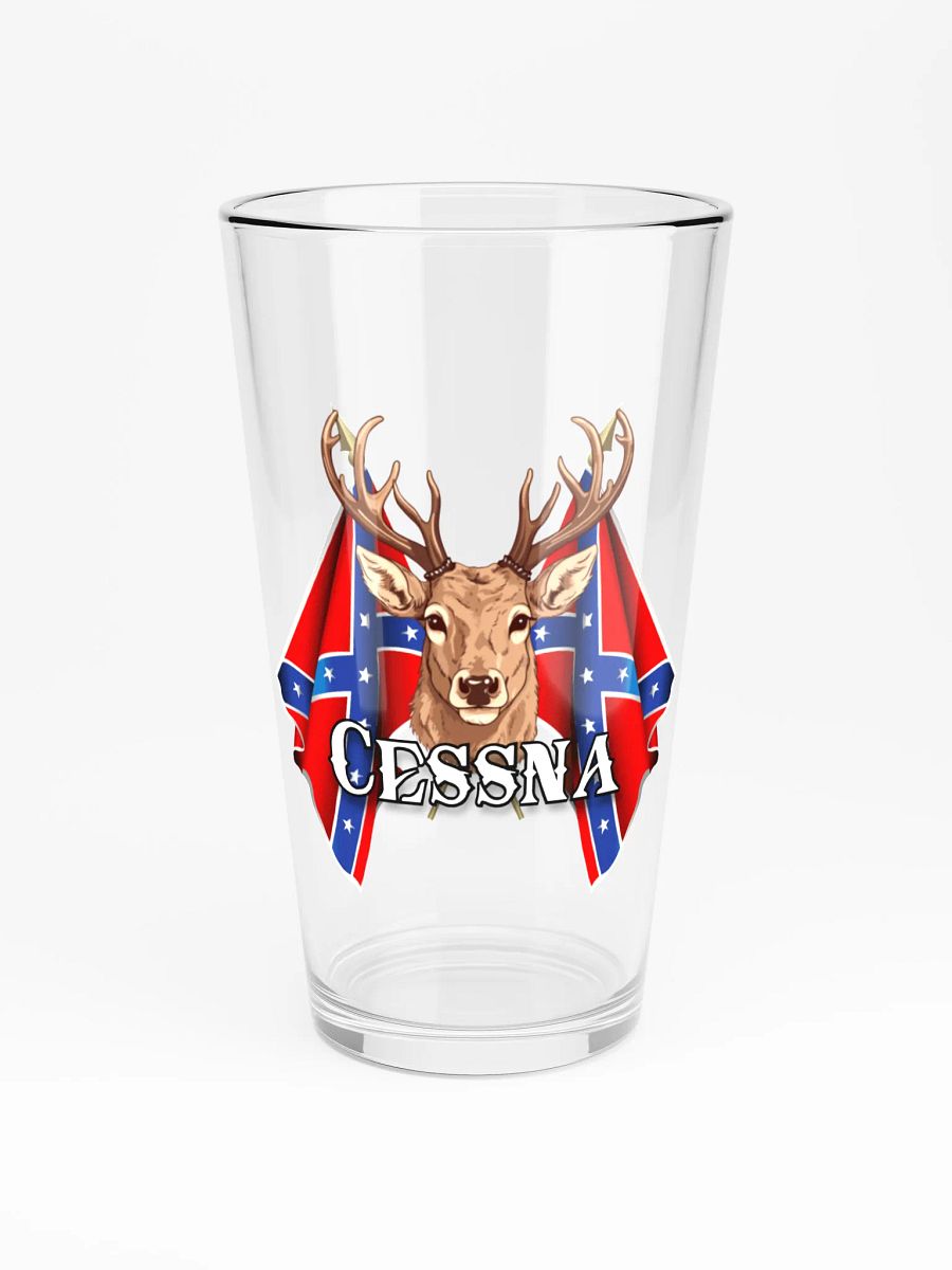 "Cessna" Last Name Rebel Redneck Deer - Shaker Pint Glass product image (3)