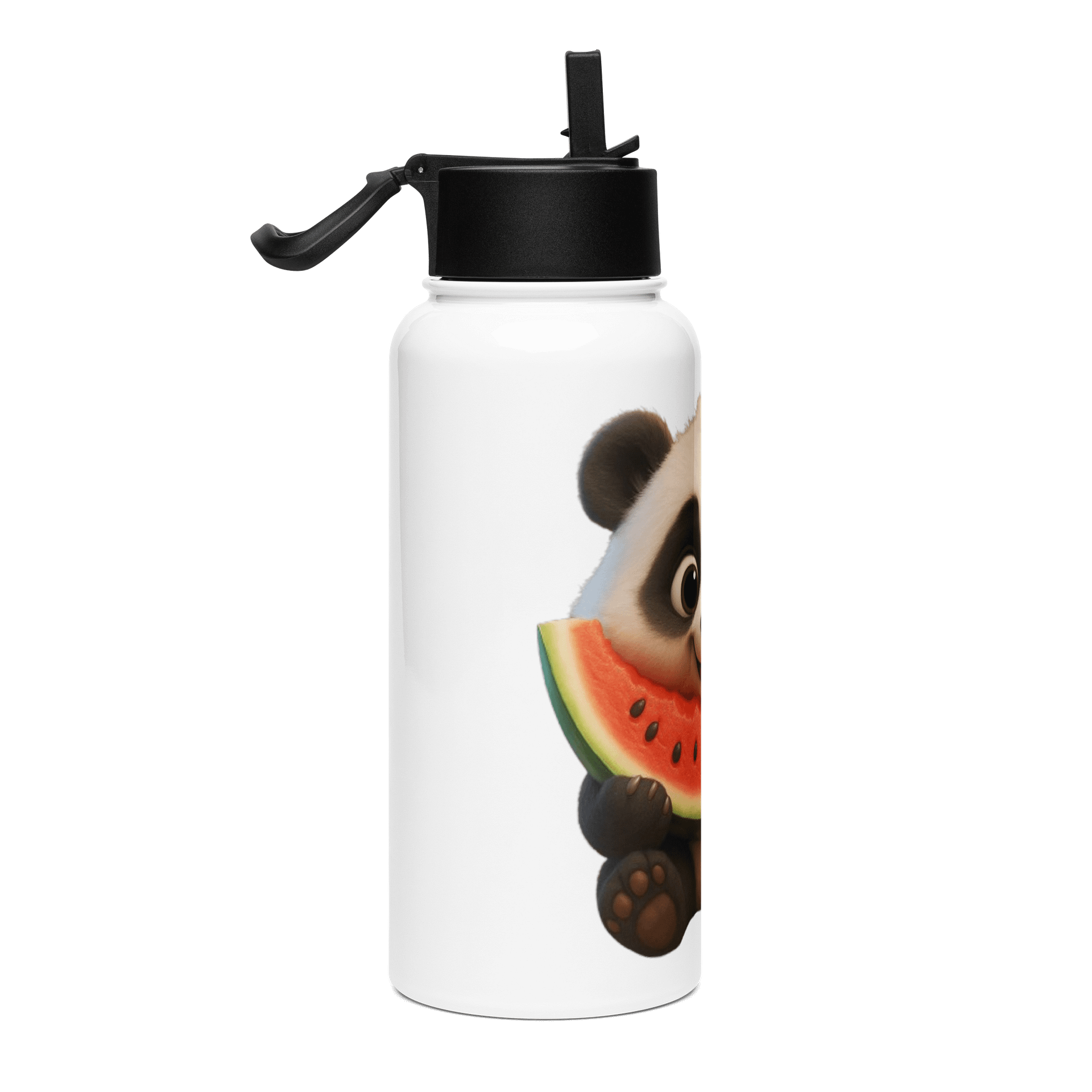 Panda - Stainless Steel Water Bottle with a Straw Lid product image (4)
