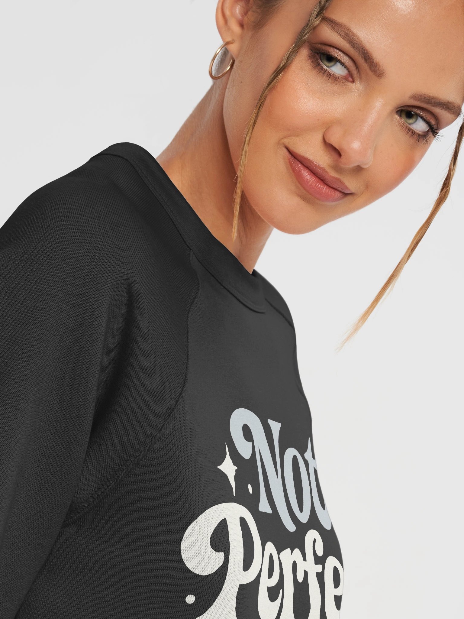 Not Perfect Just Forgiven Retro Christian Sweatshirt product image (4)