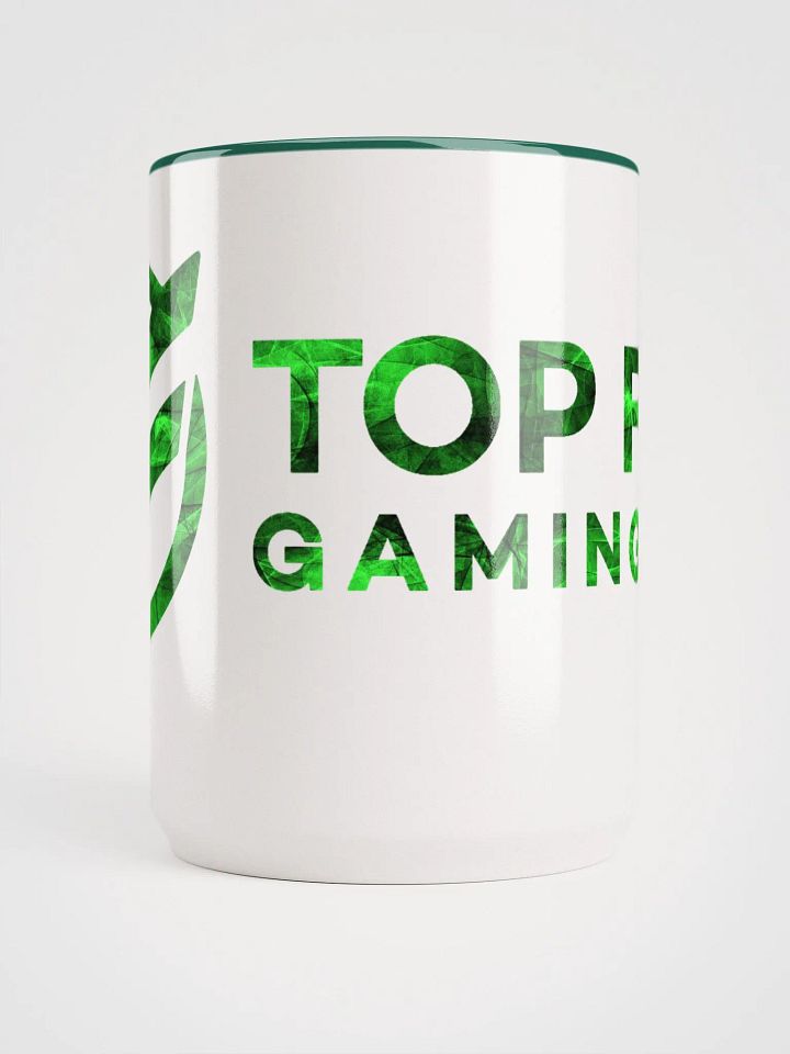 TopFrag™ Green Spiral Ceramic Mug with Color Inside product image (2)