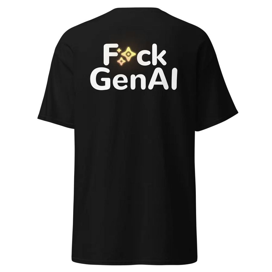 Absolut Idiocy Heavyweight T-Shirt - F✨ck Generative AI (Logo) product image (1)