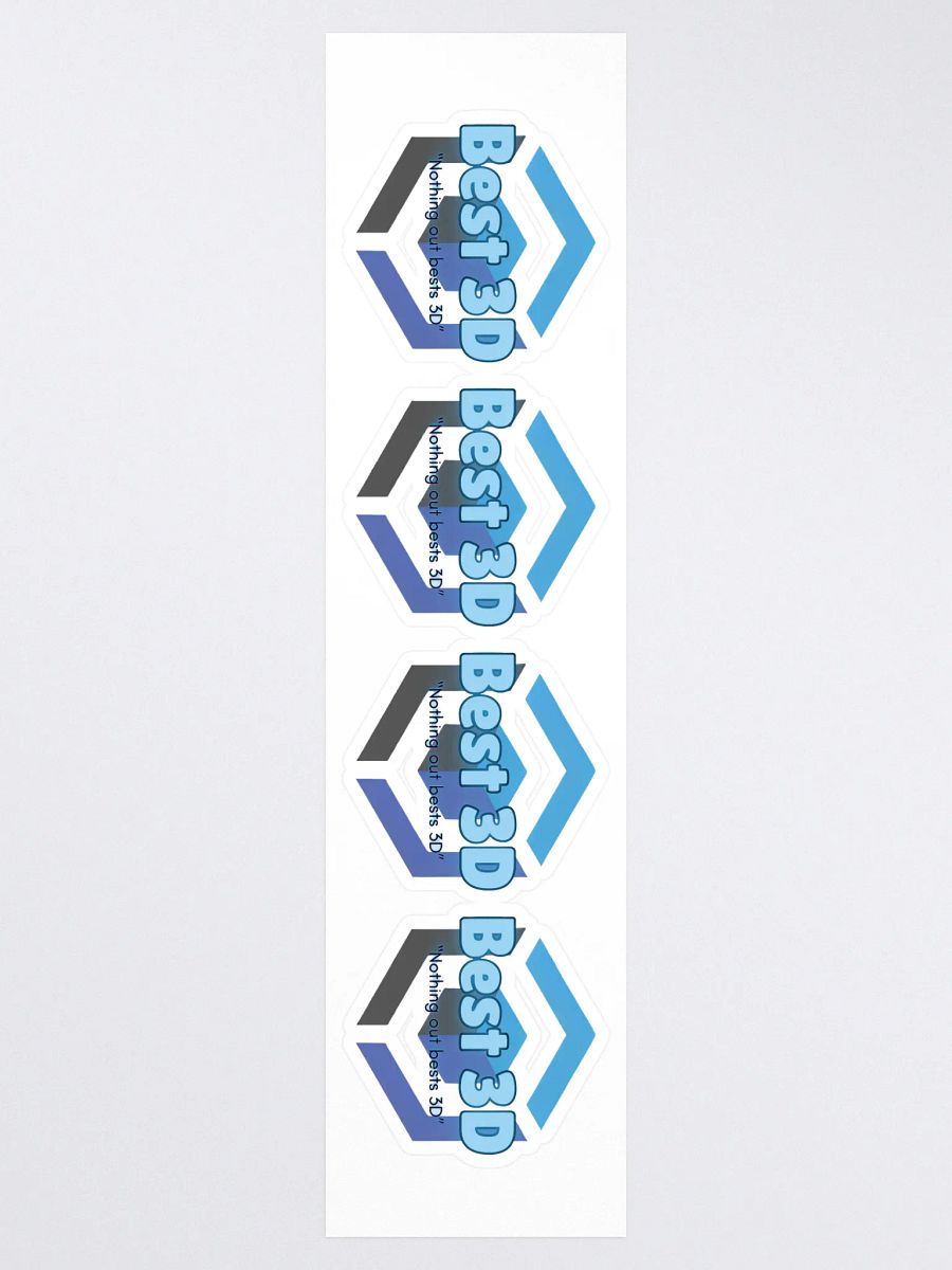 Best 3D Kiss Cut Stickers (Set of 4) product image (3)