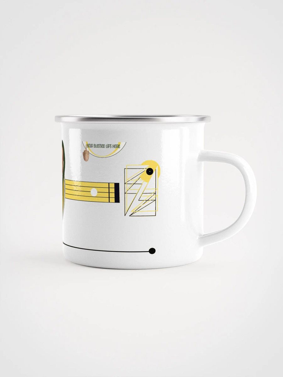 Mater Dolorosa meets Roland TB 303 by Frank Fonik, Techno EDM Enamel Mug product image (2)