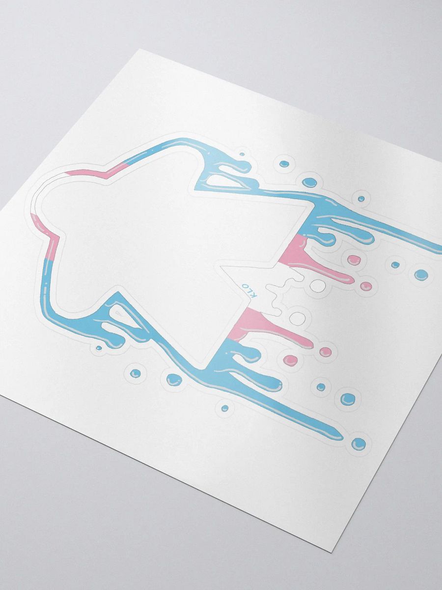 Drippy Trans Pride Meeple Sticker product image (3)
