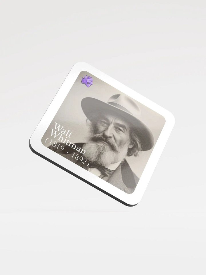 Walt Whitman Cork Coaster product image (1)