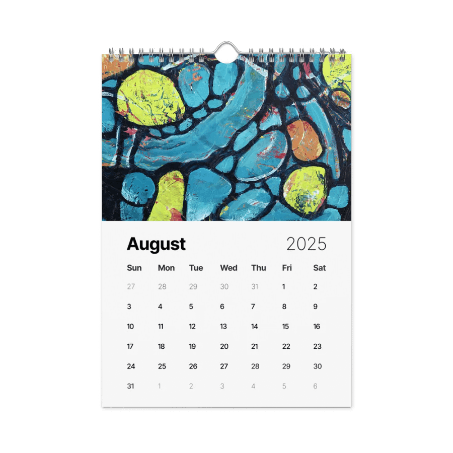 Expressive Abstracts - Traditional Art by Ruble | 2025 Calendar product image (10)