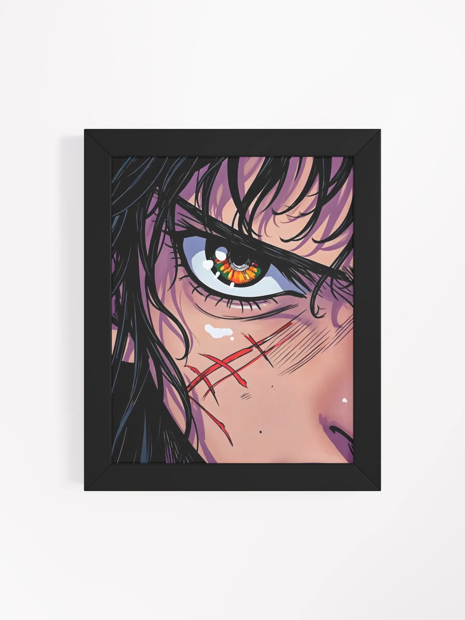 Intense Gaze Framed Anime Poster product image (64)