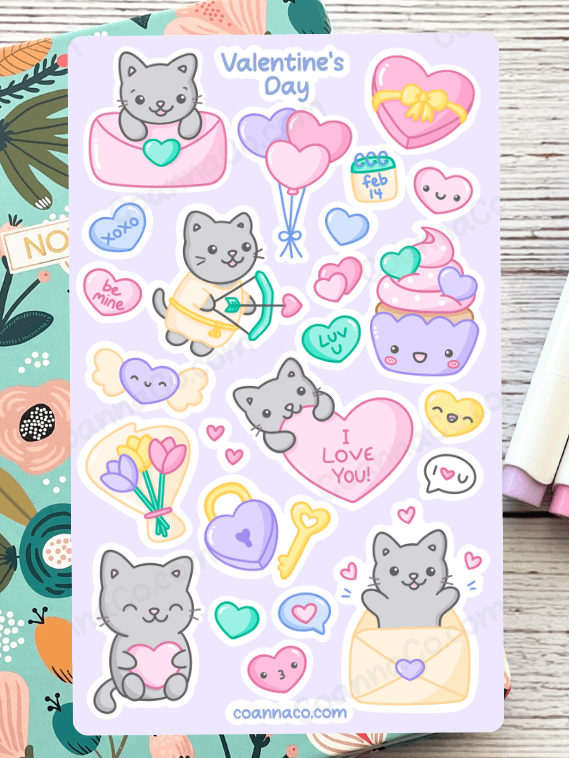 Valentine's Day Sticker Sheet product image (2)