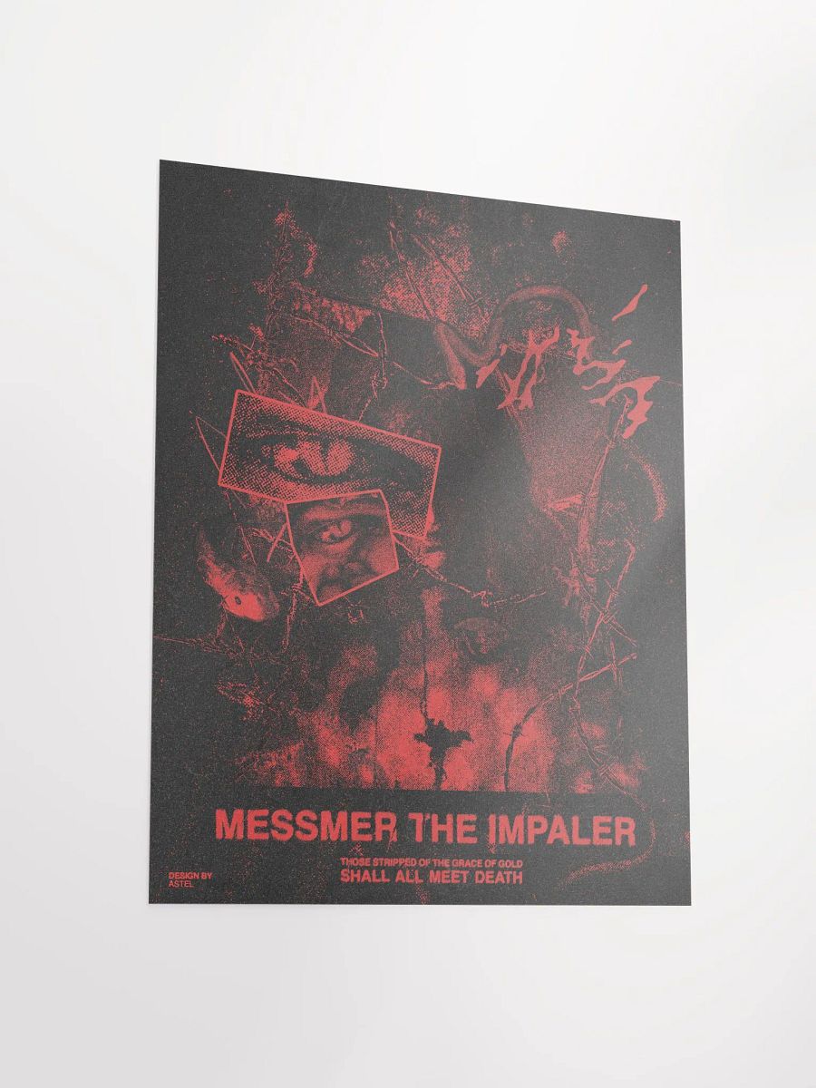 'MESSMER THE IMPALER' POSTER (WITHOUT SPEARS, RED VERSION) product image (3)
