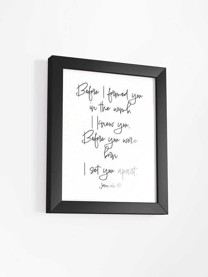 Before I Formed You in the Womb - Framed product image (12)