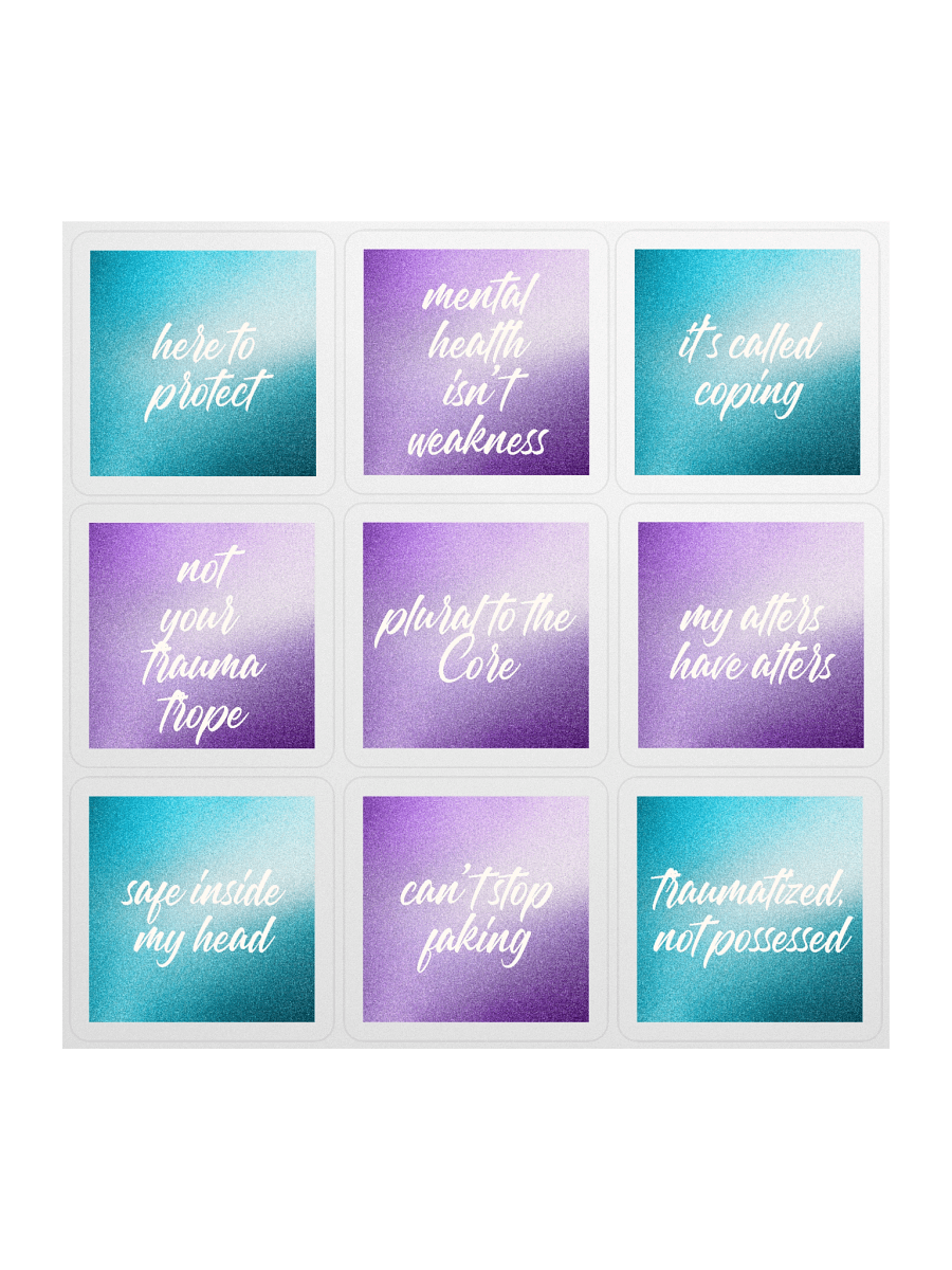 Unmasking Boldly: The Plural Pride Sticker Series 2 product image (2)
