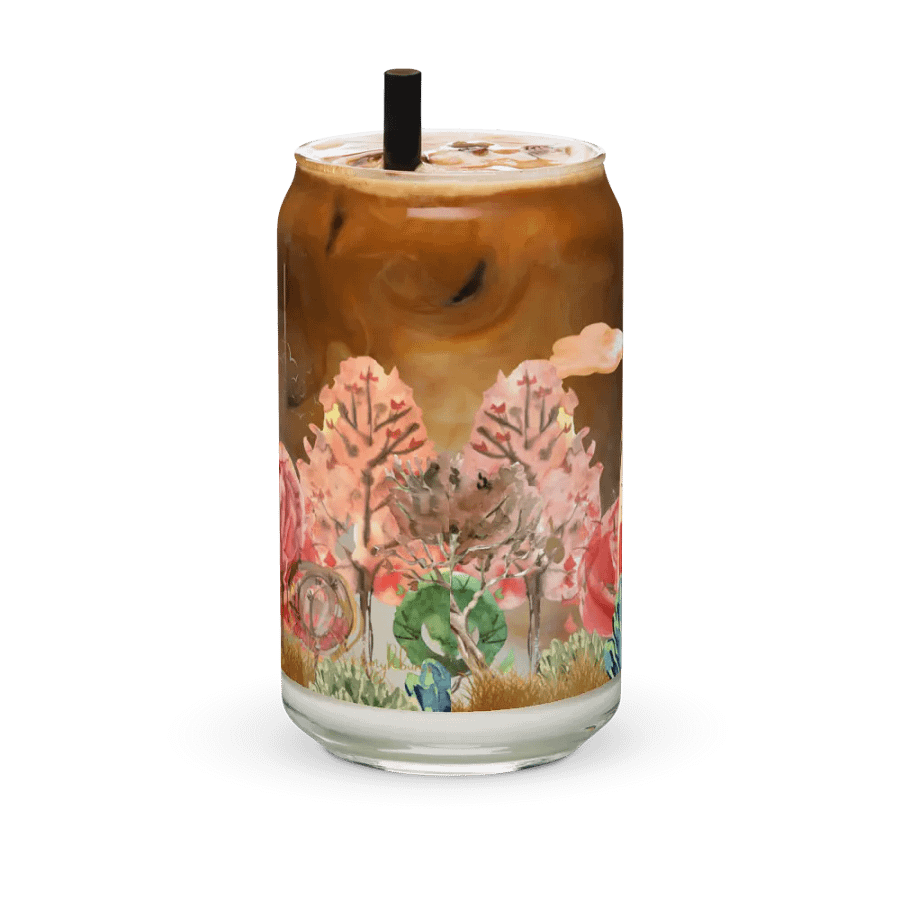 Camping Bear Glass Can | Wilderness Adventure Drinkware product image (11)