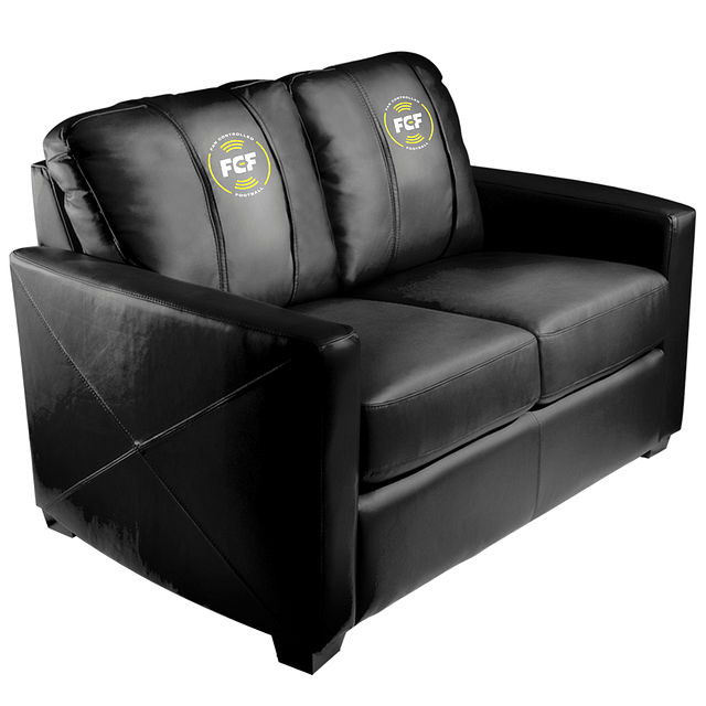 Silver Loveseat with Fan Controlled Football League Logo product image (1)