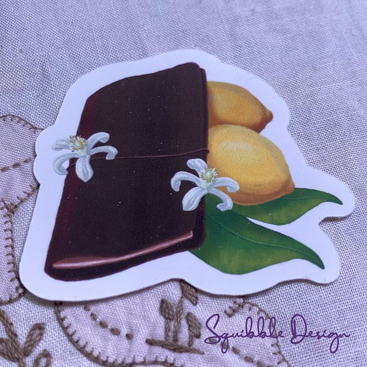 Vinyl Sticker - Travelers Notebook with Lemons product image (1)