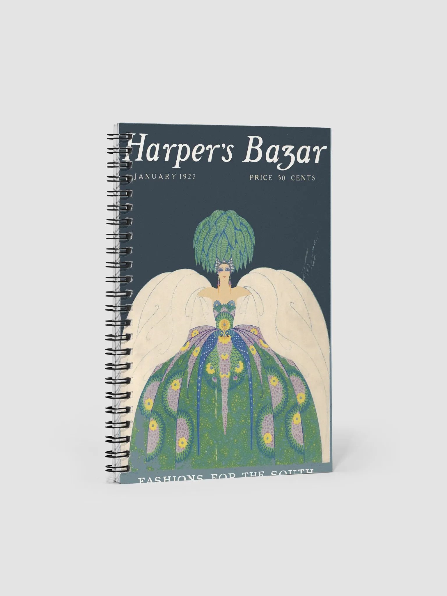 Harpers Bazar 1922 Vintage Image Spiral Notebook product image (1)