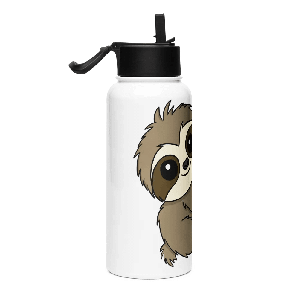 Stainless Steel Water bottle With Straw - Hug product image (4)
