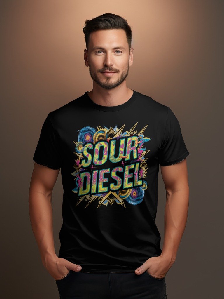 Sour Diesel Cannabis Strain Graphic - Unisex T-shirt product image (6)